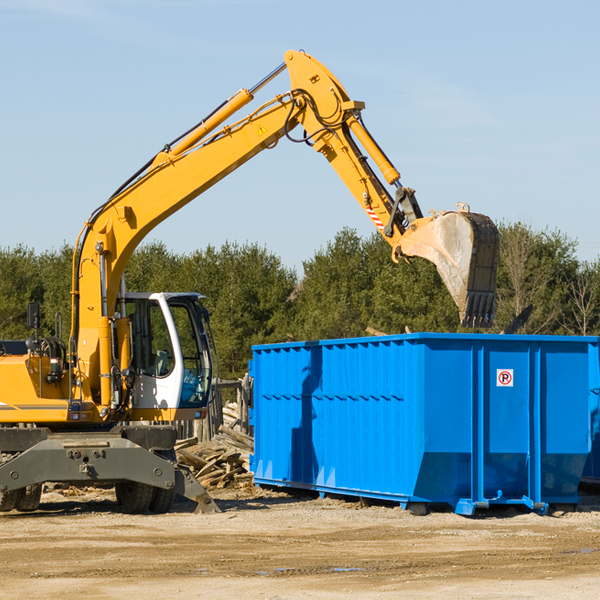 can i choose the location where the residential dumpster will be placed in Sweetwater County Wyoming